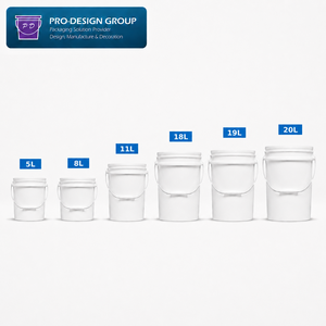Seau à peinture en plastique de 5 gallons avec poignée pour revêtements - Product Image 4