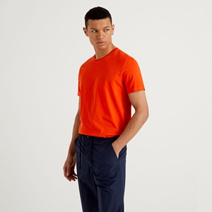 Camiseta de Algodón para Hombre, Suave y Transpirable, Camiseta Informal para Uso Diario, Camiseta de Algodón Lisa para Hombre, Camisetas de Algodón Transpirables para Hombre al por Mayor - Product Image 1