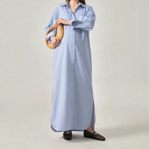 Women's Oversized Loose Fit Pregnancy Maternity Maxi Dress Casual Outwear Breathable Lightweight Woven Eco-Friendly Summer 100% - Product Image 1