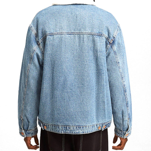 Veste en jean décontractée à capuche imperméable de qualité supérieure pour hommes et garçons avec logo personnalisé, service OEM - Product Image 3