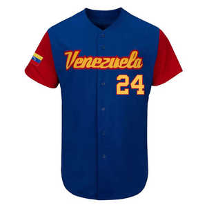 Seragam Baseball Pria Dewasa 100% Poliester Anti-Bakteri Bernapas Lengan Pendek Nama Tim Kustom Merek Warna Solid Reguler - Product Image 5