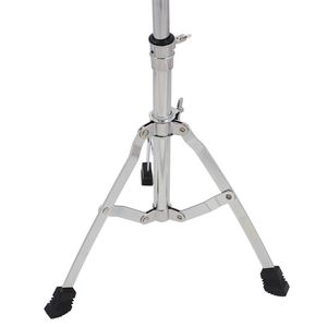 Supporto per Rullante in Metallo Cromato con Design a Treppiede e Base in Gomma Siliconica, Finitura Argento - Product Image 6