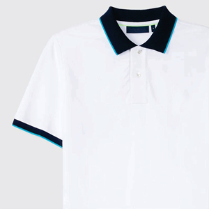 Chemise blanche à manches courtes pour homme, en nylon tricoté, coupe classique, style décontracté, broderie, couleur unie, séchage rapide, respirante - Product Image 3