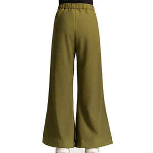 Pantalones Casuales de Invierno para Mujer, con Cintura Ajustable, Tela de Lona, Transpirables, Ecológicos, Moda Urbana, Venta al Por Mayor - Product Image 3