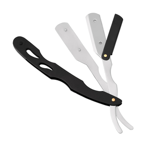 Meilleur choix : Rasoir de coiffure à bord tranchant, design pliable pour les professionnels de salon, pour le nettoyage de la barbe et le rasage - Product Image 1