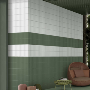Carreaux muraux en porcelaine sculptée sophistiqués de 300x300 mm |   Décoration texturée brillante pour la rénovation des halls d'immeubles commerciaux - Product Image 1