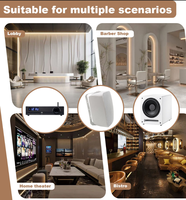 Perangkat Audio Bluetooth Kantor Speaker PA Pasif Tahan Air untuk Luar Ruangan Speaker Dinding Sistem Suara PA Subwoofer 10 Inch