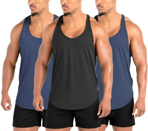 Camiseta sin mangas transpirable de secado rápido para verano, sublimación por sublimación de tinta, estampado completo, camiseta sin mangas para hombre - Product Image 5