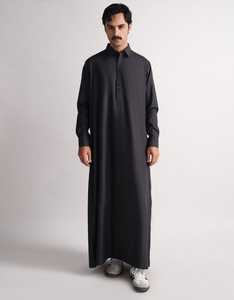 Traditional Muslim Jubba Robe <b>Thobe</b> Thawb for Arab <b>Men</b> Plus Size Embroidered High Quality Custom <b>Thobe</b> - Product Image 3