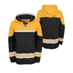 Custom Ice Hockey Hoodie Jersey Sublimated Oversized <b>Pullover</b> with Lace Collar Youth <b>Men</b> Hockey Hoodie - Product Image 5