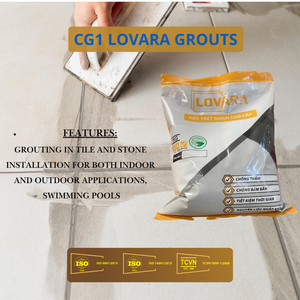LOVARA One Component Anti-Crack Formula 12-Month <b>Shelf</b> Life Cement-Based Tile Grout Strong Adhesion Waterproof Smooth Finish - Product Image 3