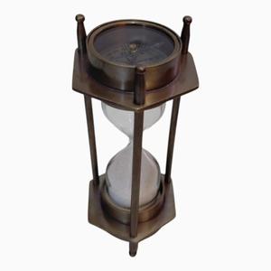 Tabletop Display Decorative <b>Vintage</b> Hourglass With Compass Top Nautical Gift <b>Items</b> Art & Collectable Brass Santimer Cheap Price - Product Image 5
