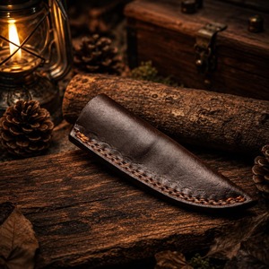 Cuchillo de Caza de Acero de Damasco de Grado Industrial Hecho a Mano con Hoja Fija de 8 Pulgadas y Mango de Madera, Cuchillo de Supervivencia para Exteriores - Product Image 4