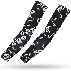 Mangas de compresión deportivas para brazos con logo personalizado, efecto refrescante, protección UV, impermeables, para baloncesto - Product Image 2