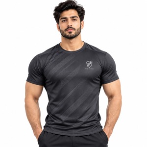 T-shirt de sport idéal pour la musculation, les séances de fitness, vêtements d'entraînement haut de gamme, respirant et confortable - Product Image 1