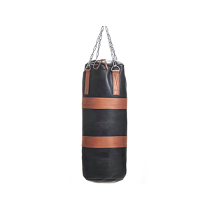 Heavy Punching Bag for <b>Boxing</b> Training Eco-Friendly Adjustable Height Durable Leather Cotton Filled Zipper Closure Youth Adult - Product Image 1