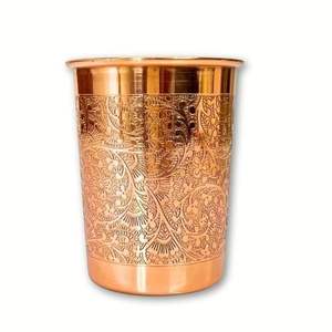 Vaso de Agua de Cobre Puro de Gran Capacidad con Diseño Moderno, Logotipo Personalizable, Pajita y Tapa para Uso en la Cocina - Product Image 4