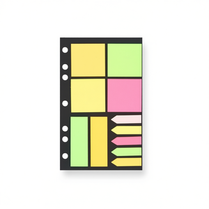 ILAN Blocs-notes adhésifs 20x12,3 cm, 11 blocs de 25 feuilles chacun, notes autocollantes colorées pour le bureau et l'école - Product Image 1