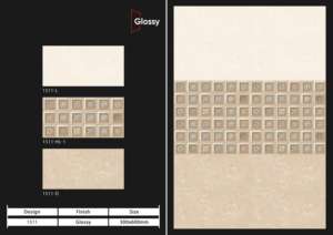 Serie de Azulejos de Porcelana Brillante de Diseño, 30X60CM, Material de Revestimiento de Gran Dimensión, Apto para Construcción Premium e Interiores - Product Image 4