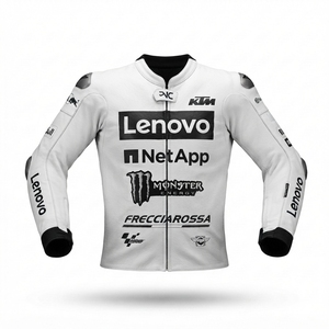 Men’s Cowhide Leather <b>Racing</b> <b>Jacket</b>/Chaqueta MotoCP Style CE Level 2 Armor Motorcycle Track Riding Protective Gear CE - Product Image 1