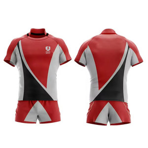 Ensemble uniforme de rugby respirant pour hommes, maillot à manches courtes et short assorti, tissu léger et confortable pour les entraînements et les matchs - Product Image 3