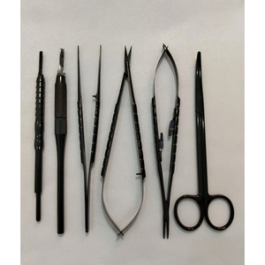 Juego de Instrumentos Quirúrgicos Dentales Manuales de Alta Calidad, 6 Piezas, Acero Inoxidable, Serie Negra - Product Image 3