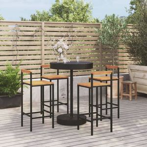 Ensemble de bar de jardin noir - Product Image 1