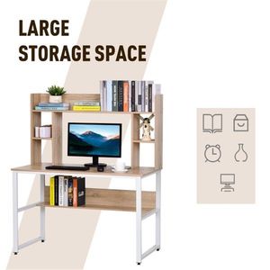 Scrivania da Gaming in Legno Regolabile in Altezza per Ufficio o Soggiorno, Scrivania per Computer dal Design Elegante per Camere da Letto - Product Image 1