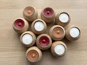 Support de bougie chauffe-plat en bois décoratif nordique pour mariage, vente en gros - Product Image 2