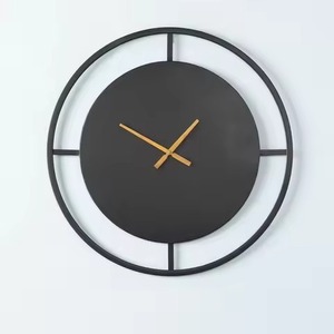 Modern Style Metal <b>Wall</b> <b>Clock</b> Analog Quartz Silent Design Minimalist Style Living Room <b>Decoration</b> Use Metal <b>Wall</b> <b>Clock</b> - Product Image 4
