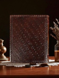 Handmade Leather Journal: Embossed Seven Chakra Stone <b>Book</b> of Shadows - Product Image 5