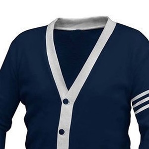 Custom Logos School Women's <b>Cardigan</b> <b>Long</b> Sleeve V-Neck Button Down Open Front Ribbed Knit Sweater - Product Image 2