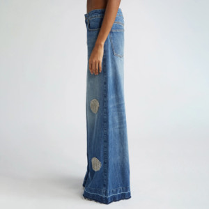 Nueva Llegada: Los Mejores Overoles de Mezclilla Transpirables para Mujer, con Logotipo Personalizado, Ropa al por Mayor, Pantalones Vaqueros Oversize de Diseño Sólido - Product Image 3
