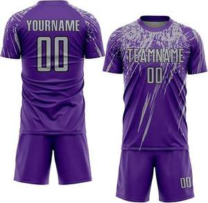 ชุดยูนิฟอร์มฟุตบอลเสื้อเจอร์ซีย์ฟุตบอลแบบสั่งทำขายส่งระบายอากาศดีชุดฝึกซ้อมสำหรับผู้ชายเยาวชนและเด็ก - Product Image 3