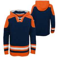 Maillots et sweats à capuche de hockey sur glace personnalisés OEM, 100 % polyester respirant, imprimés par sublimation, avec logo personnalisé, design hiver oversize
