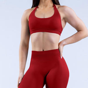 Vêtements de sport Pilates de haute qualité, respirants, pour la gym et le fitness, ensemble de yoga avec hauts et bas à taille haute croisée - Product Image 4