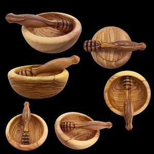 Bâtonnet mélangeur en bois de qualité alimentaire pour le miel - Product Image 1