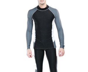 Rashguard confortable pour homme, protection anti-UV, antibactérien, respirant, séchage rapide, tissu polyester écologique - Product Image 6