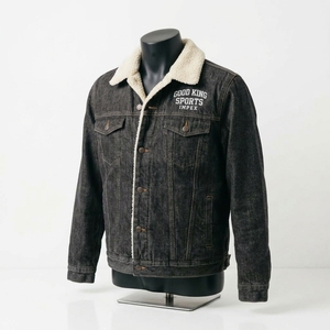 Top Trendy <b>Men's</b> Denim <b>Sherpa</b> <b>Jacket</b> with Stand Collar 100% Cotton Custom Front Zipper Closure - Product Image 5