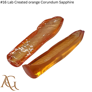 # 16 bolas de corindón naranja cultivado en laboratorio, zafiro sintético de fusión por llama, gemas lapidarias simuladas, material en bruto para corte, 100 gramos - Product Image 2