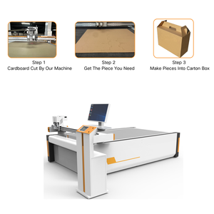DAKE CNC Oluklu Plastik Resim Matı Etiket Karton Kutu Kesim Plotteri Otomatik Servo Motor 10KW Kesim Makinesi - Product Image 2