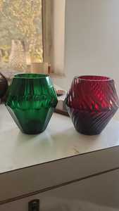 Modern Faceted Purple Crystal <b>Vase</b> Tabletop Decor <b>Unique</b> Design - Product Image 4