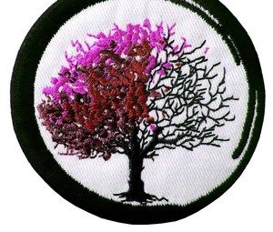 Customized PVC Garments Handmade Embroidered Iron-On Patches <b>Flower</b> Heart Printed Logos for Hat Use Main Fabric - Product Image 5