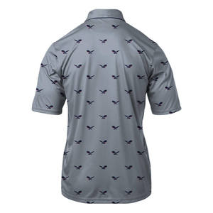 เสื้อกีฬาผู้ชายแบบสั่งทำพิเศษ ผ้าถักผสมสแปนเด็กซ์และคอตตอน 220 GSM แห้งเร็ว ระบายเหงื่อได้ดี แขนสั้น ติดกระดุม บริการ OEM - Product Image 5