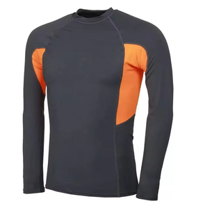 <b>Customized</b> <b>Design</b> Printed Anti-UV Eco-Friendly Moisture Wicking Rash Guard Men's <b>Compression</b> <b>Shirt</b> Front Spandex/Polyester 220g - Product Image 5