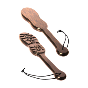 Pala de madera pesada con forma de bota Irisco de acero de alta calidad para juegos BDSM - Product Image 1