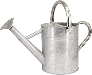 Regadera Metálica Artística Ecológica con Patrón Grabado Antiguo para Decoración de Balcón, Jardín y Hogar - Product Image 1