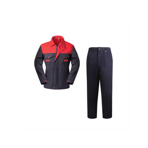 Conjunto de Uniforme de Trabajo de Seguridad con Logotipo Personalizado, Chaqueta de Manga Larga y Pantalones Azul Negro para Uso Industrial - Product Image 5