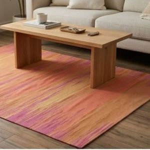 Modern Abstract Area <b>Rug</b> Rectangle Wool Polyester Hand Tufted Stain Resistant Low Pile Rubber Backing <b>Living</b> <b>Room</b> Use - Product Image 4