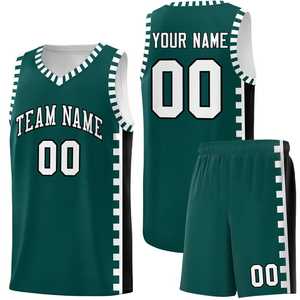 Camiseta de Baloncesto Personalizada Estampada con Pantalones Cortos, Uniforme Deportivo Transpirable Antibacteriano de Talla Grande para Hombre y Mujer - Product Image 6